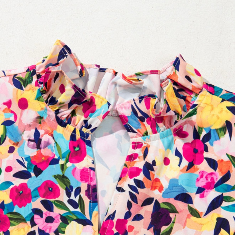 Gwynn - Floral Multicolor Women's dress - Picture 4 of 8